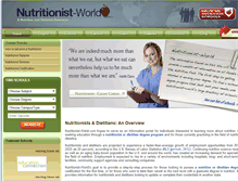 Tablet Screenshot of nutritionist-world.com
